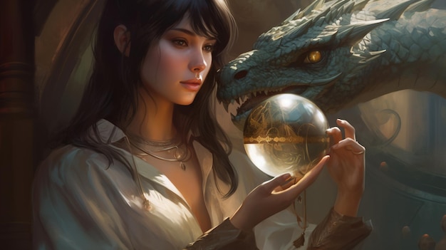 A dragon and a girl