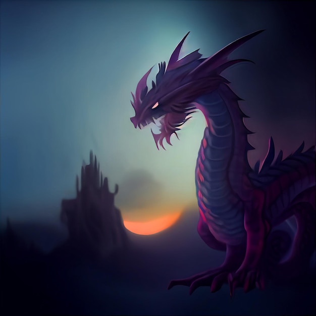 Dragon illustration fantasy picture