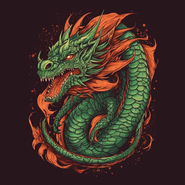 Photo dragon illustration