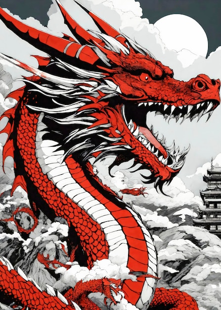 The dragon is a symbol of the Chinese horoscope generate ai