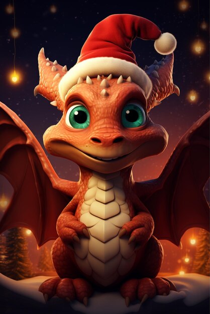 Foto dragon kerstmis 3