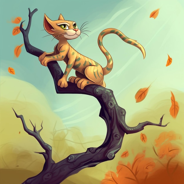 Dragon Li Cat Climbing Tree