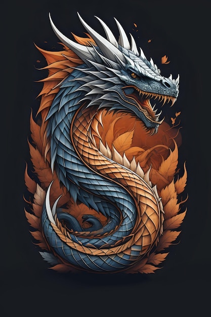 Дизайн логотипа дракона