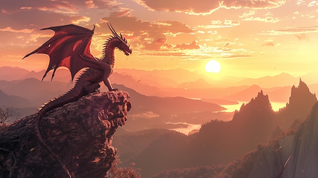 Dragon in the mountains