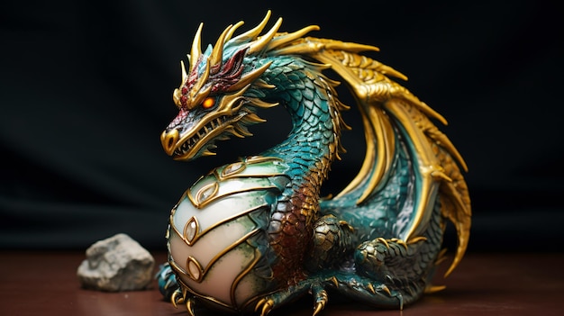 Photo dragon ornament
