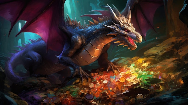 Photo dragon's hidden treasure