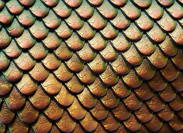 Photo dragon scale texture dragon dinosaur skin background squama of fish mermaid reptile or fantasy