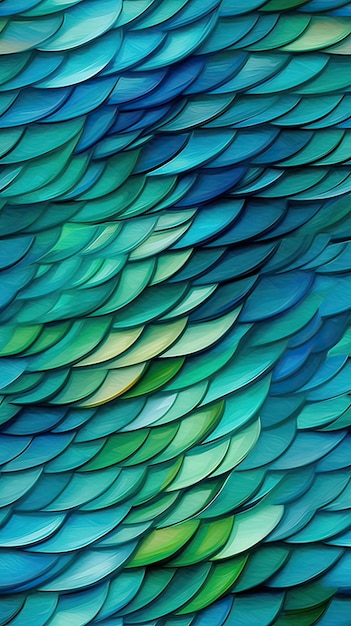 Dragon scales wallpaper that is green and blue