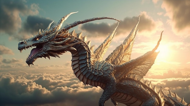 Dragon in the sky generative ai