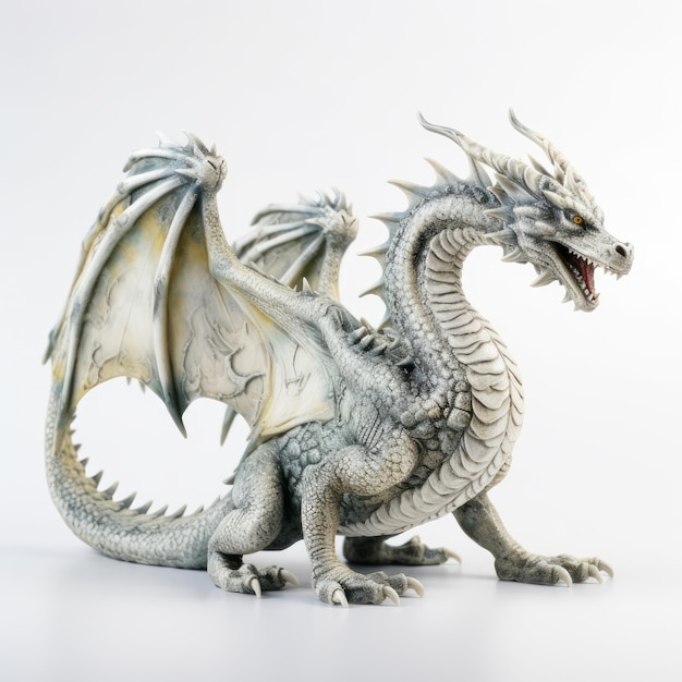 Dragon On White Background