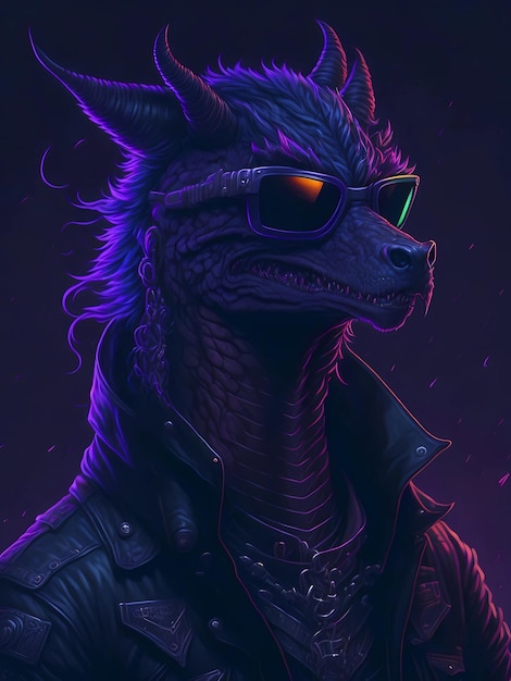 Dragon with the look of the 80s