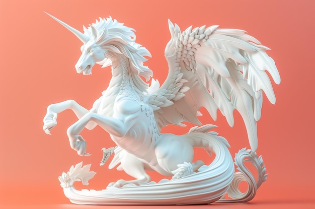 A dragon with red eyes stands on a background in model style