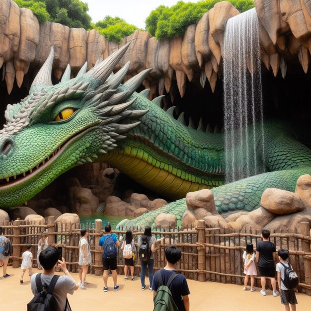 Dragon in a zoo