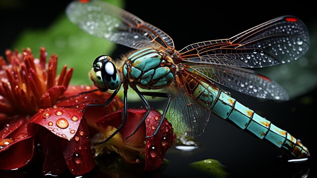 Photo dragonflies masters of aerial
