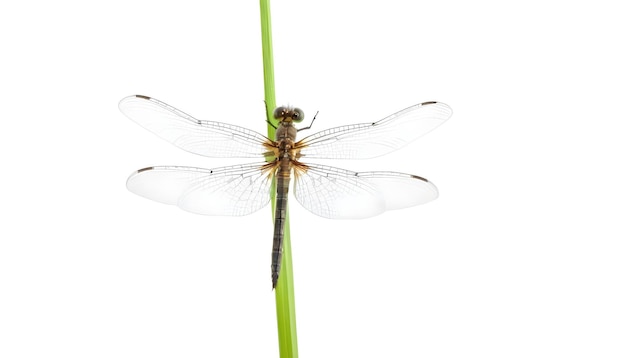 Foto animale libellula isolato su sfondo bianco