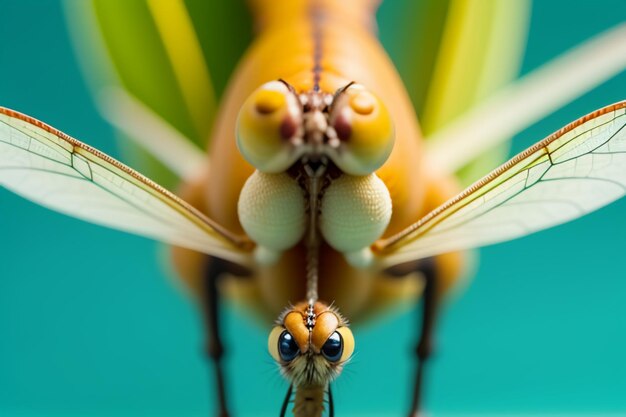 Dragonfly HD close-up opname van dieren in het wild foto behang achtergrond illustratie