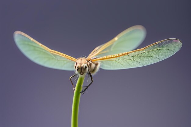 Dragonfly HD close-up shot wildlife fotobehang achtergrond illustratie