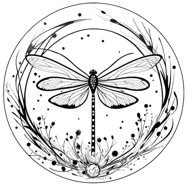 Dragonfly vector design