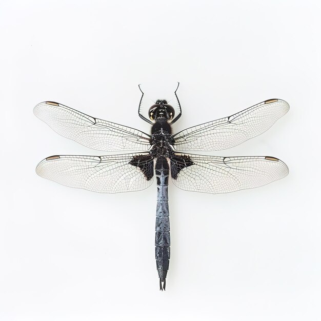 Photo a dragonfly in white background job id 389121fa79cf46d0a58e3deea6f41ca2