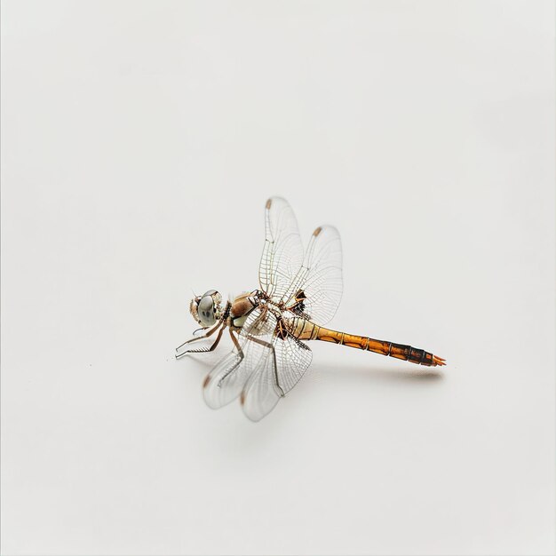 A dragonfly in white background Job ID b667af6f8d9e417cb6721d0fddb80334