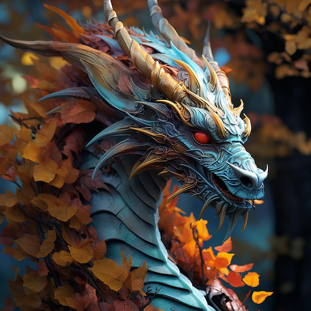 Dragons and fantasy artificial intelligence image