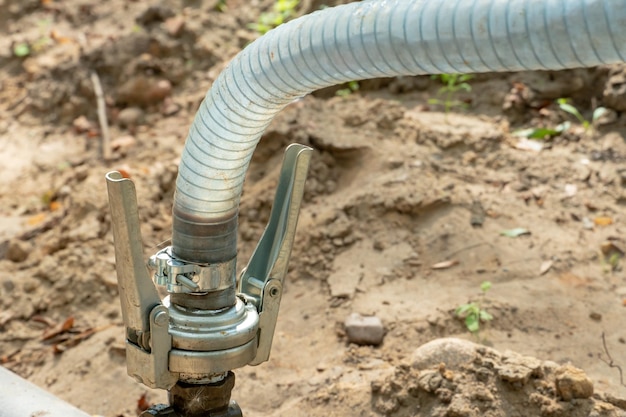 Drainage system for pumping out groundwater out of the ground Water pumping station A set of interconnected pipes for pumping liquid