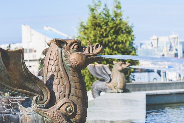 Drakenfontein in het park van de stad kazan