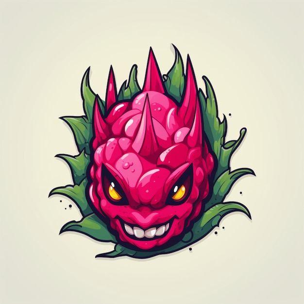 drakenfruit cartoon-logo