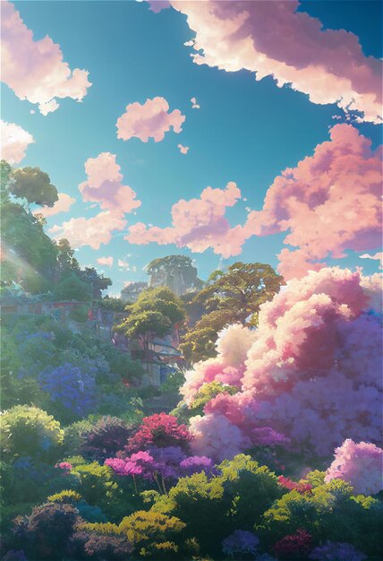 Anime world, nature, HD phone wallpaper