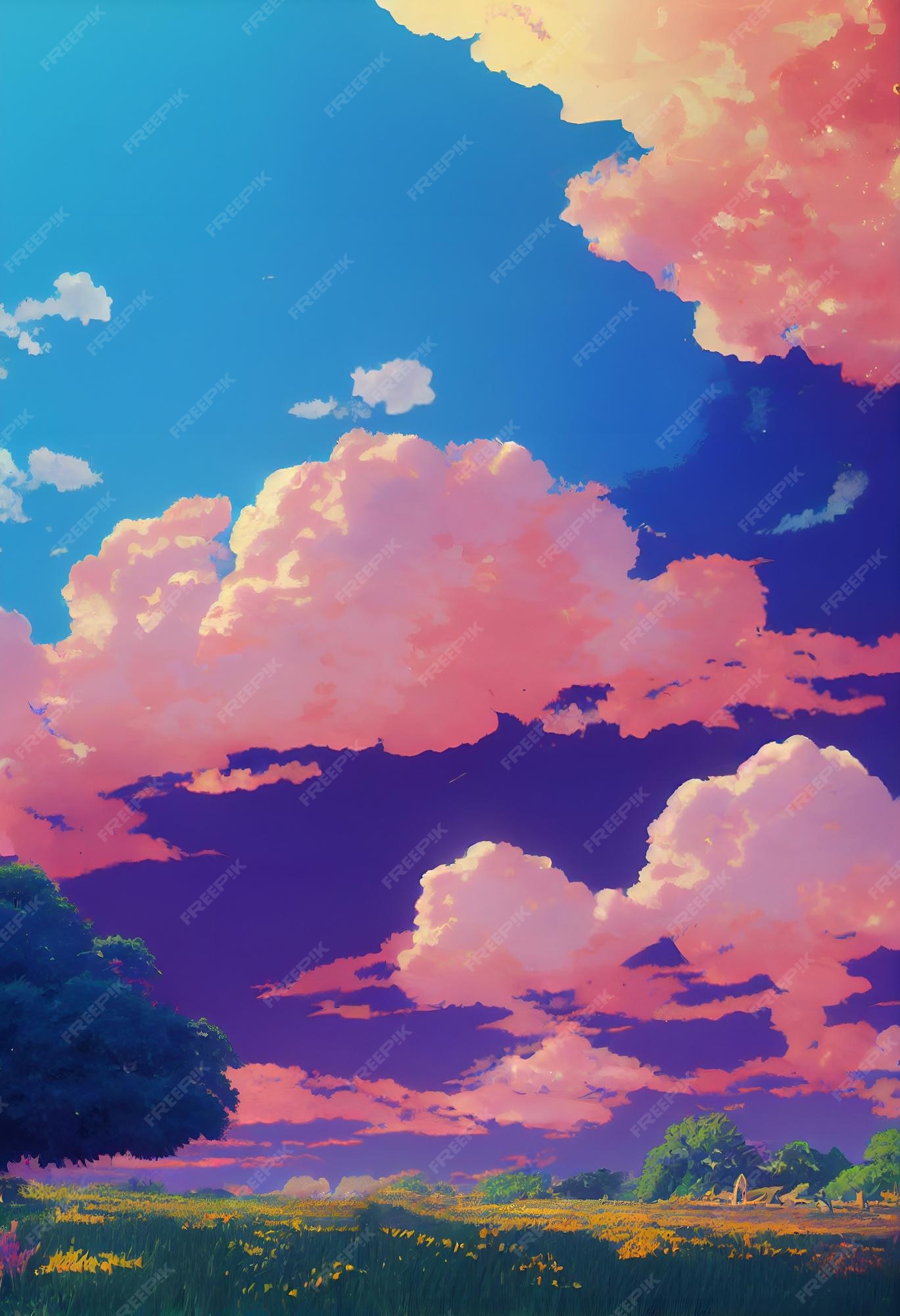 Page 3 | Anime Sky Background Images - Free Download on Freepik