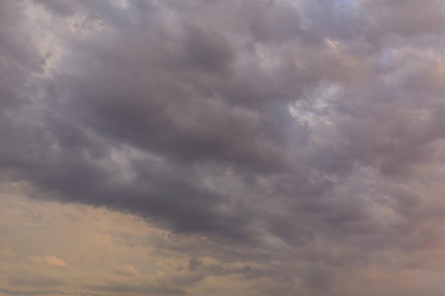 Dramatic clouds at sunset Kiev Ukraine