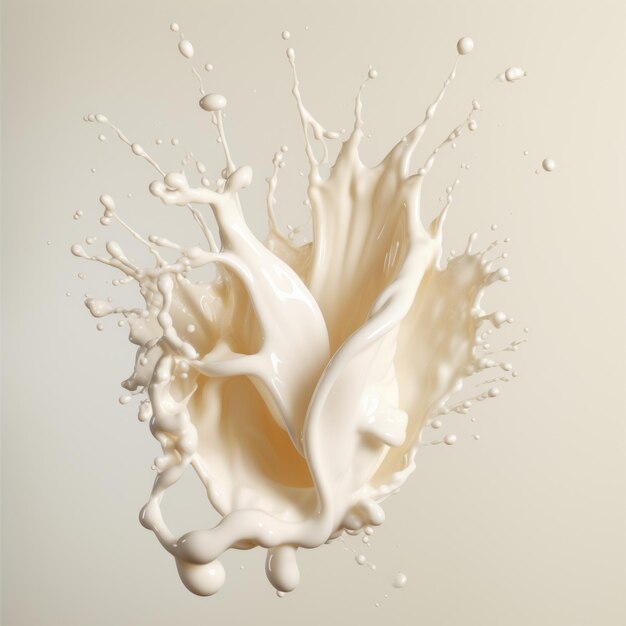 Dramatic Dairy A Captivating Display of Milk in MidSplash Photography