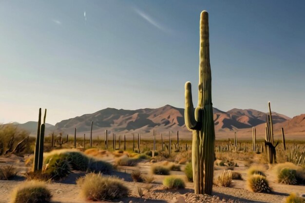 Dramatic desert mountains with a storm approaching