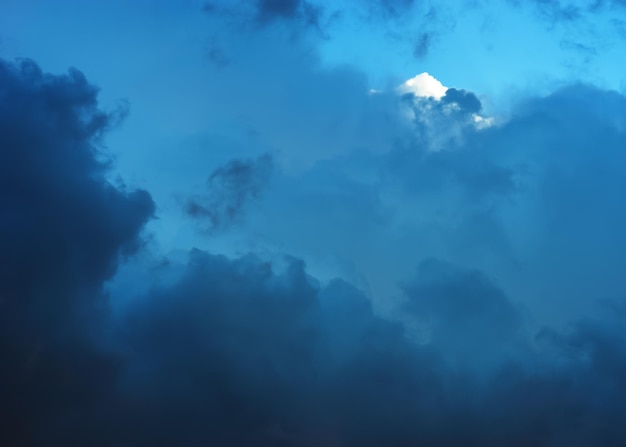 Dramatic high altitude cloudscape background