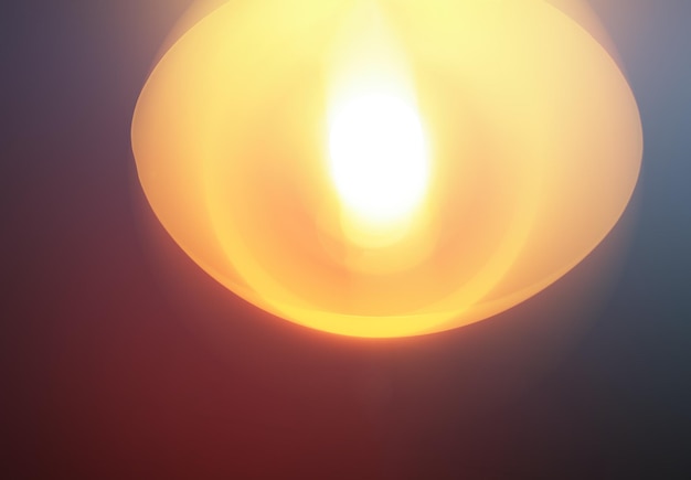 Dramatic lamp with light leak illumination background