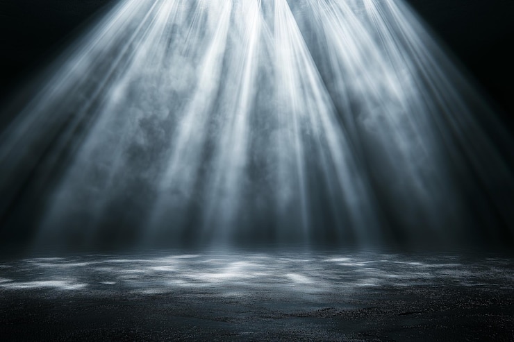 Photo dramatic light rays background