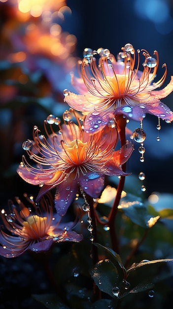 Dramatic Lighting on Colorful Passion Flower Cape