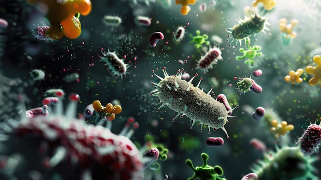 Драматическая микроскопическая битва между бактериями и антибиотиками