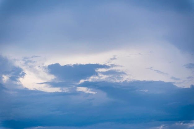 Dramatic monsoon cloud formation in the blue sky