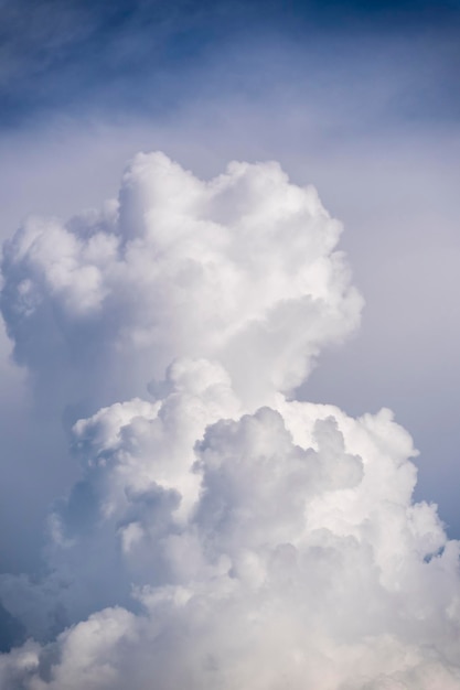 Dramatic monsoon cloud formation in the blue sky