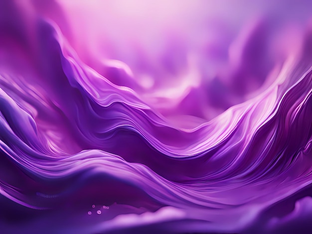 Photo dramatic purple tones swirl wallpaper background purple waves background generative ai