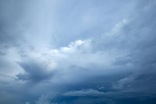 Dramatic rainy sky and dark clouds