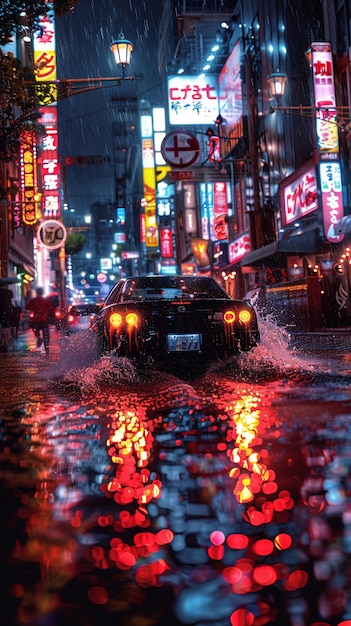 A Dramatic Shot Of An Suv Plowing Background