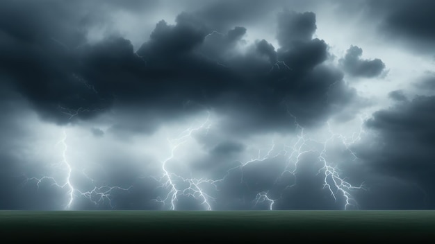 Dramatic Sky Background Stormy Clouds in Dark Sky