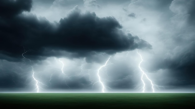 Dramatic Sky Background Stormy Clouds in Dark Sky