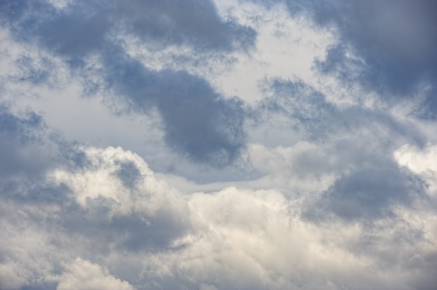 Dramatic sky with overcast clouds