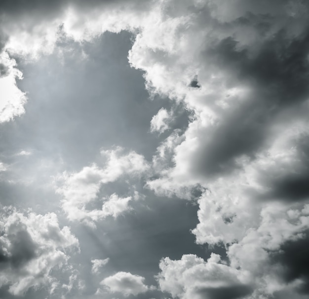 Dramatic sky with storm clouds 