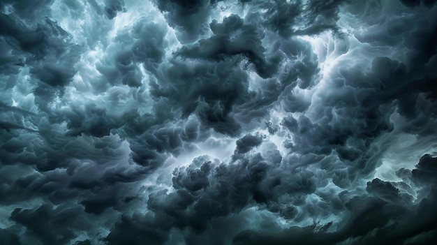 Dramatic Storm Clouds Background in the Stormy Weather