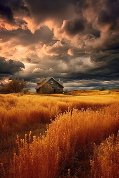 写真 劇的な嵐の雲が集まって生成aiで作られました