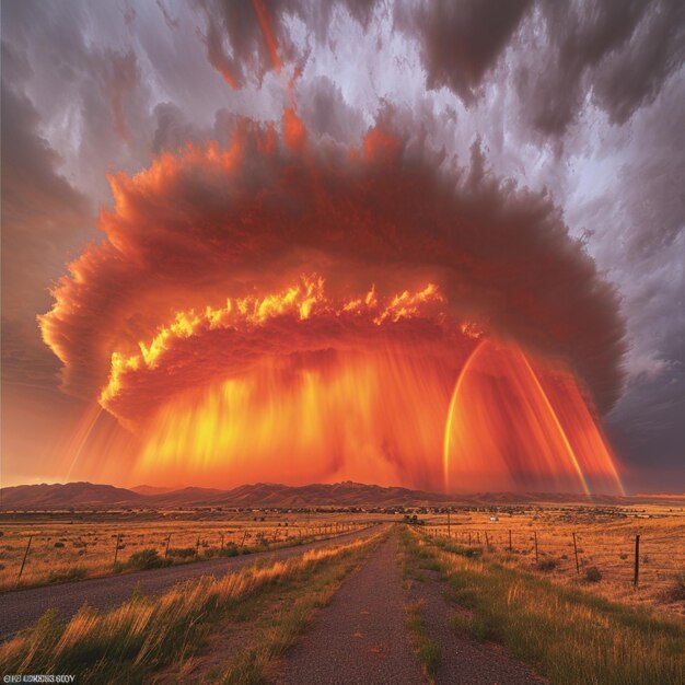 Photo dramatic storm clouds